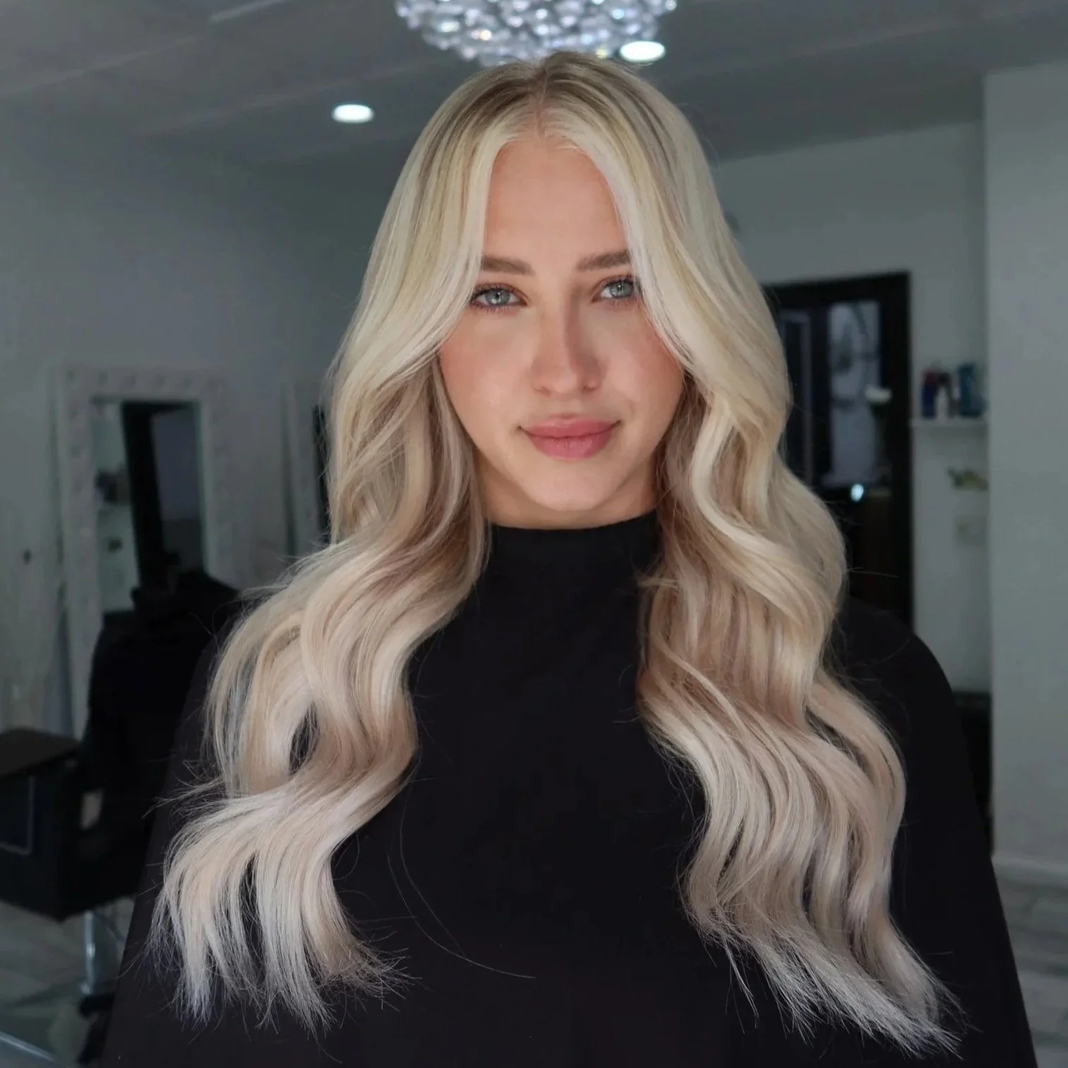 Hair color and extensions preformed at Salon amoura near ucf, downtown Orlando, Avalon park, Waterford lakes, and oviedo specializing in hand tied hair extensions