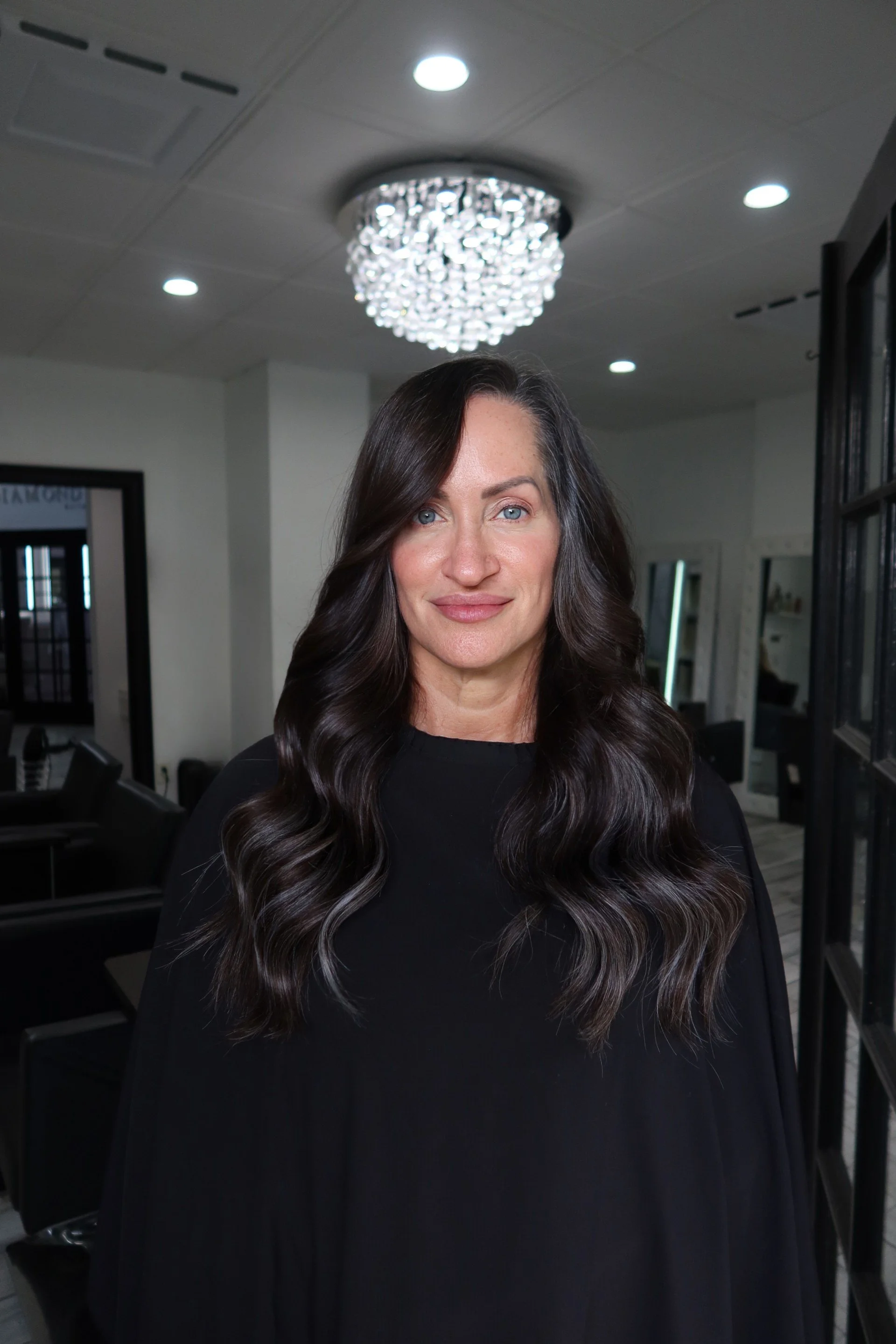Blending Natural Gray With Hair Extensions
