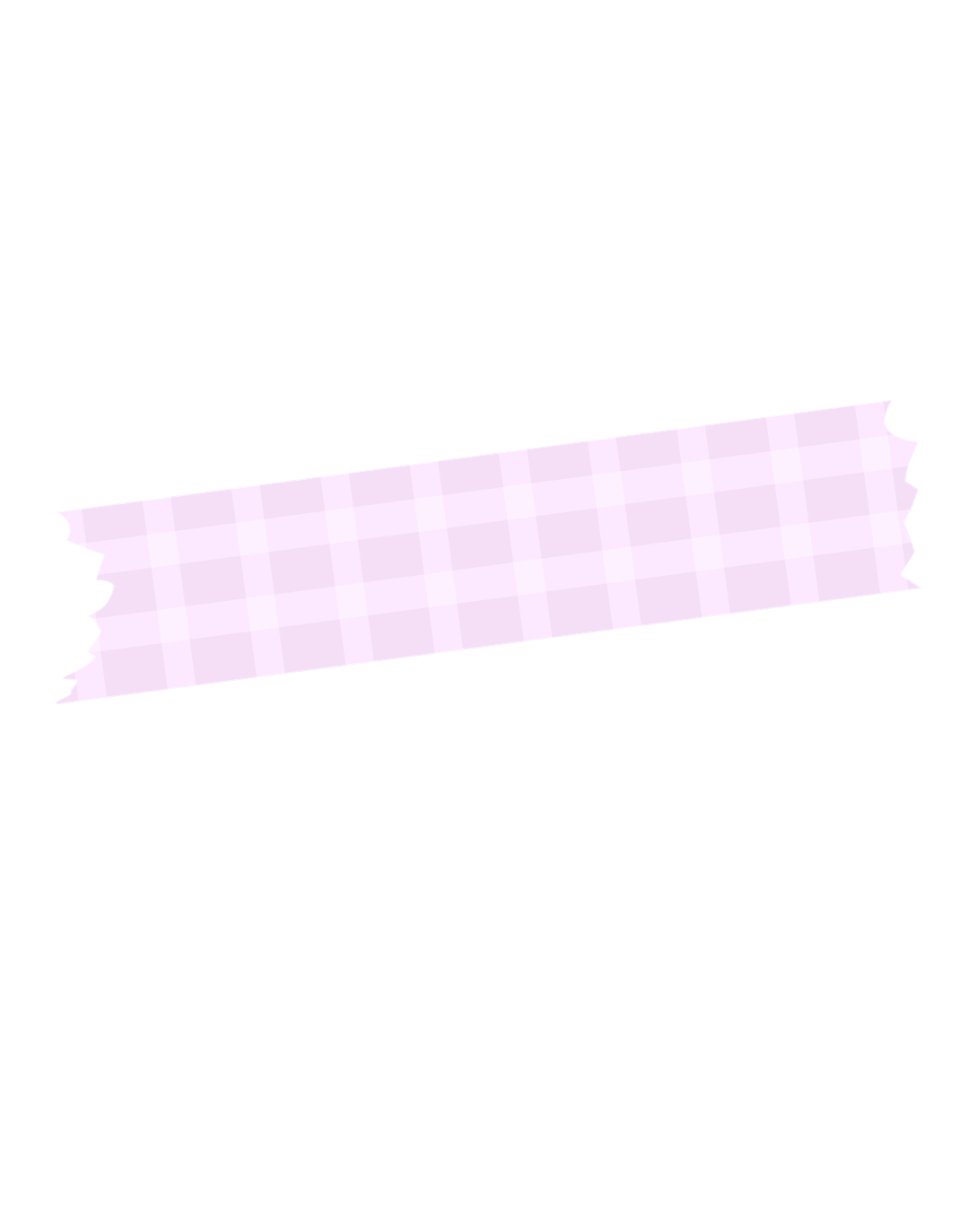 A pink and white plaid ribbon diagonally placed on a black background.