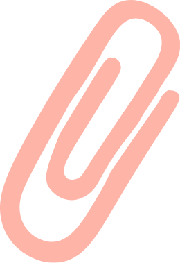 A large pink paperclip