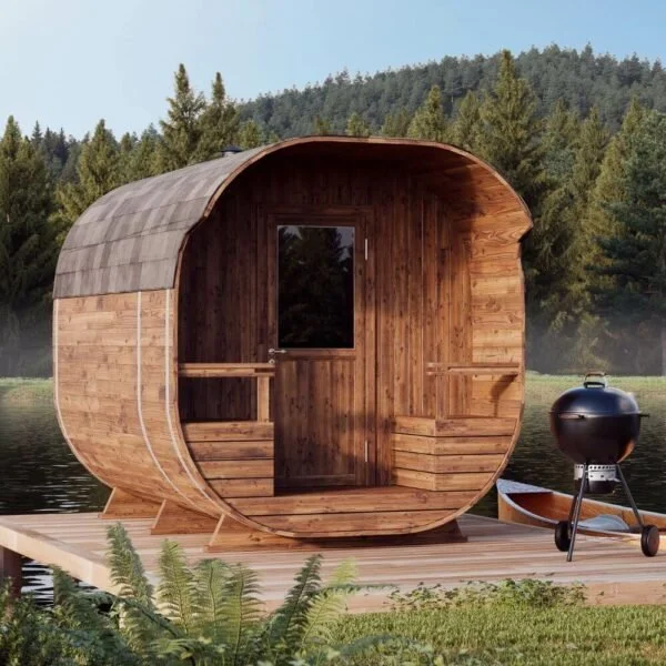 Barrel One — Compact 6-Person Outdoor Barrel Sauna