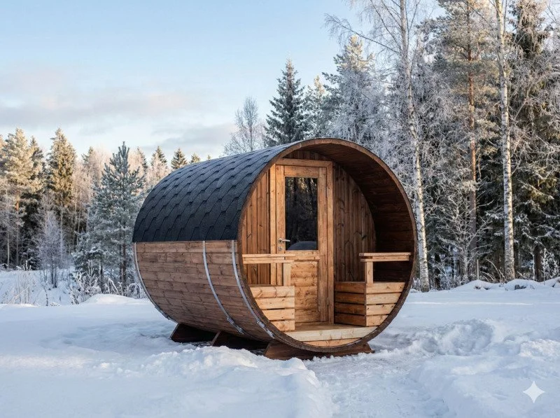 Tube Three — Spacious 6-Person Outdoor Tube Sauna