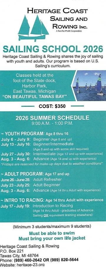 Heritage Coast Sailing and Rowing Sailing School - East Tawas