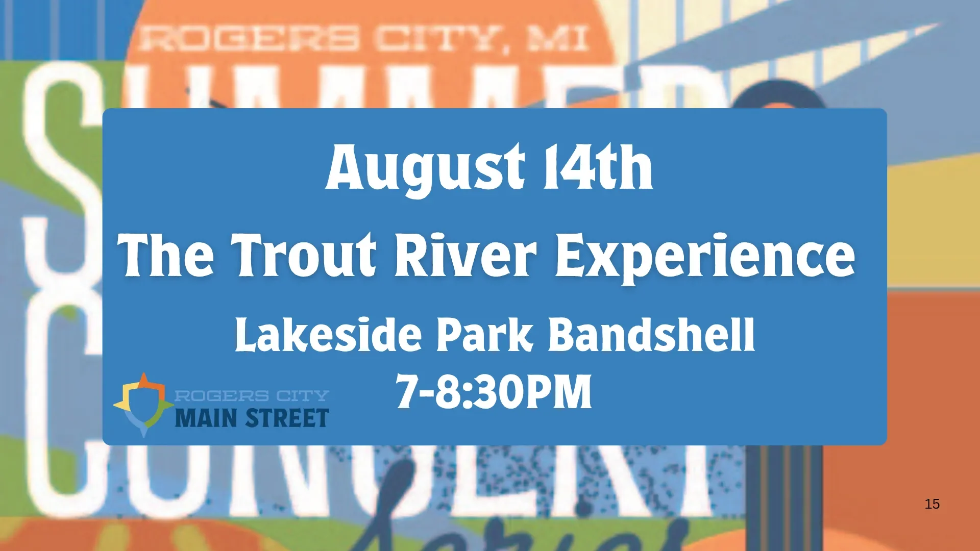 The Trout River Experience – Summer Concert Series