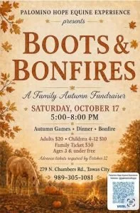 Boots & Bonfires – Palomino Hope Equine Experience