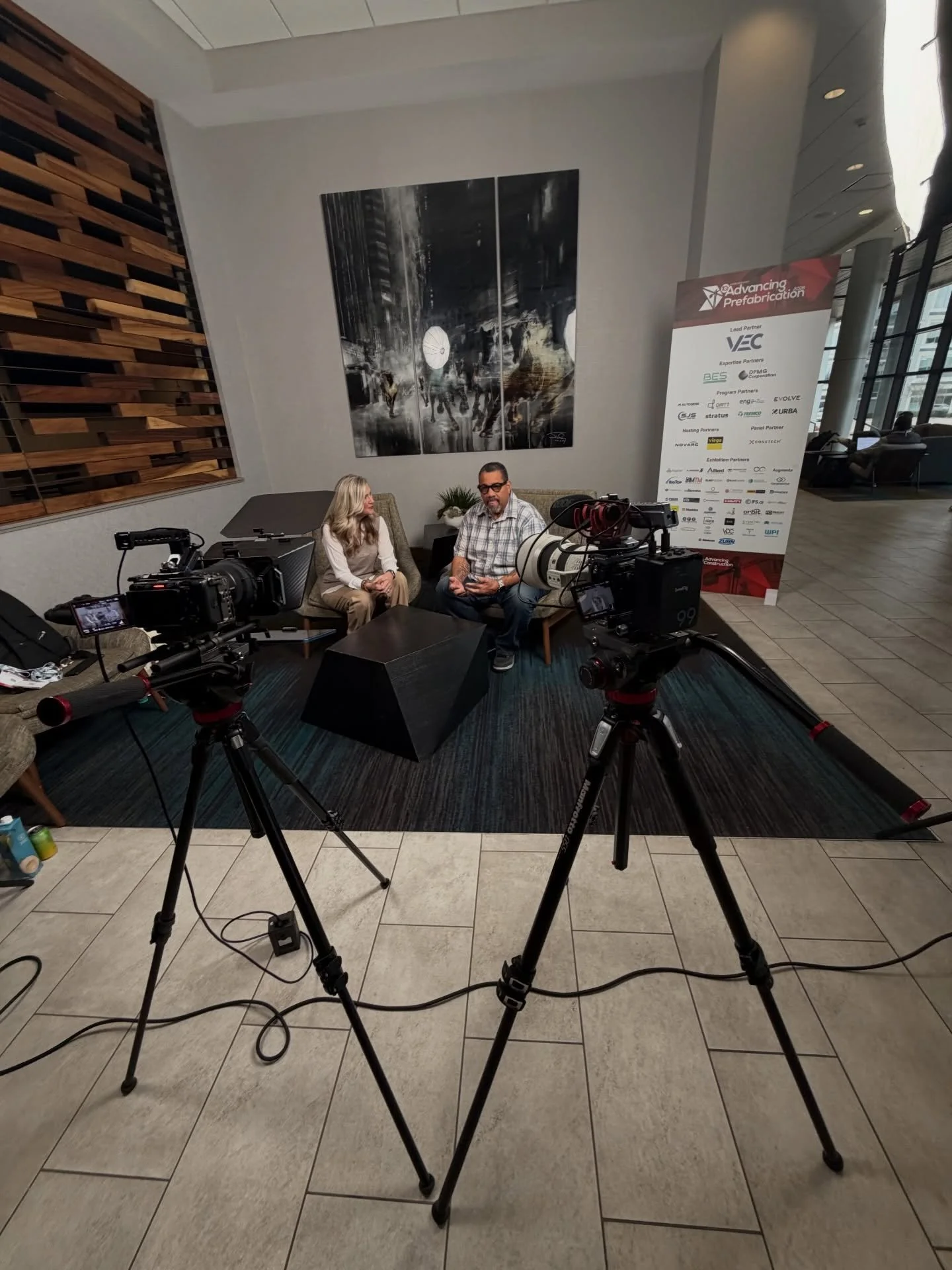 Locked in and making it happen.
Running a multi-camera interview setup to capture clean audio strong visuals and real conversations that matter.
This is what it looks like behind the scenes when the goal is to make content feel right and come across 