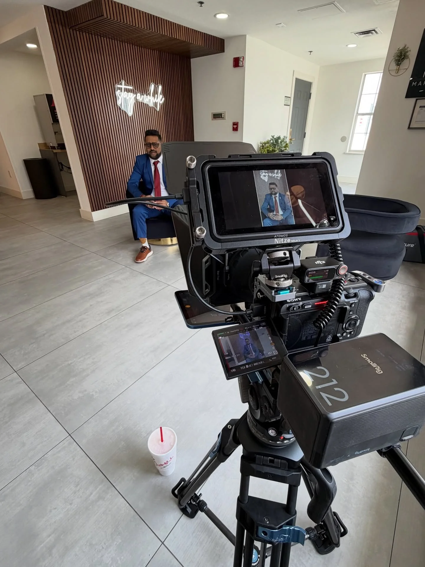 Locked in and making it happen. Creating vertical content that helps clients show up with confidence and deliver their message the right way. 
-
-
-
-
#videoproductioncompany #camera #sonyfx3 #bts #BusinessContent