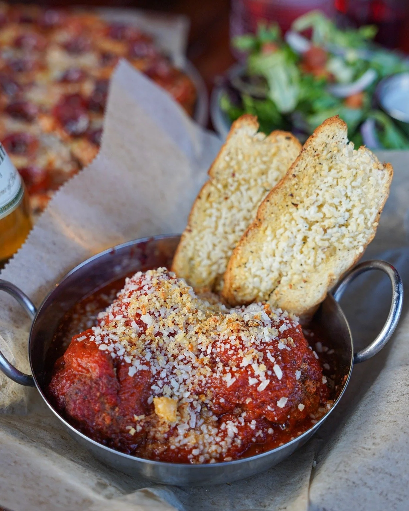 🚨 Ballin&rsquo;. Meatballs callin&rsquo;. 🚨

Our meatball sub came to play. Saucy meatballs, melty cheese, toasted bread, and parmesan flying everywhere the second you pick it up. 🍝🏁

If you&rsquo;re more of a fork-and-bread person, the skillet a