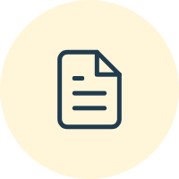 Een pictogram van een document of notitie.