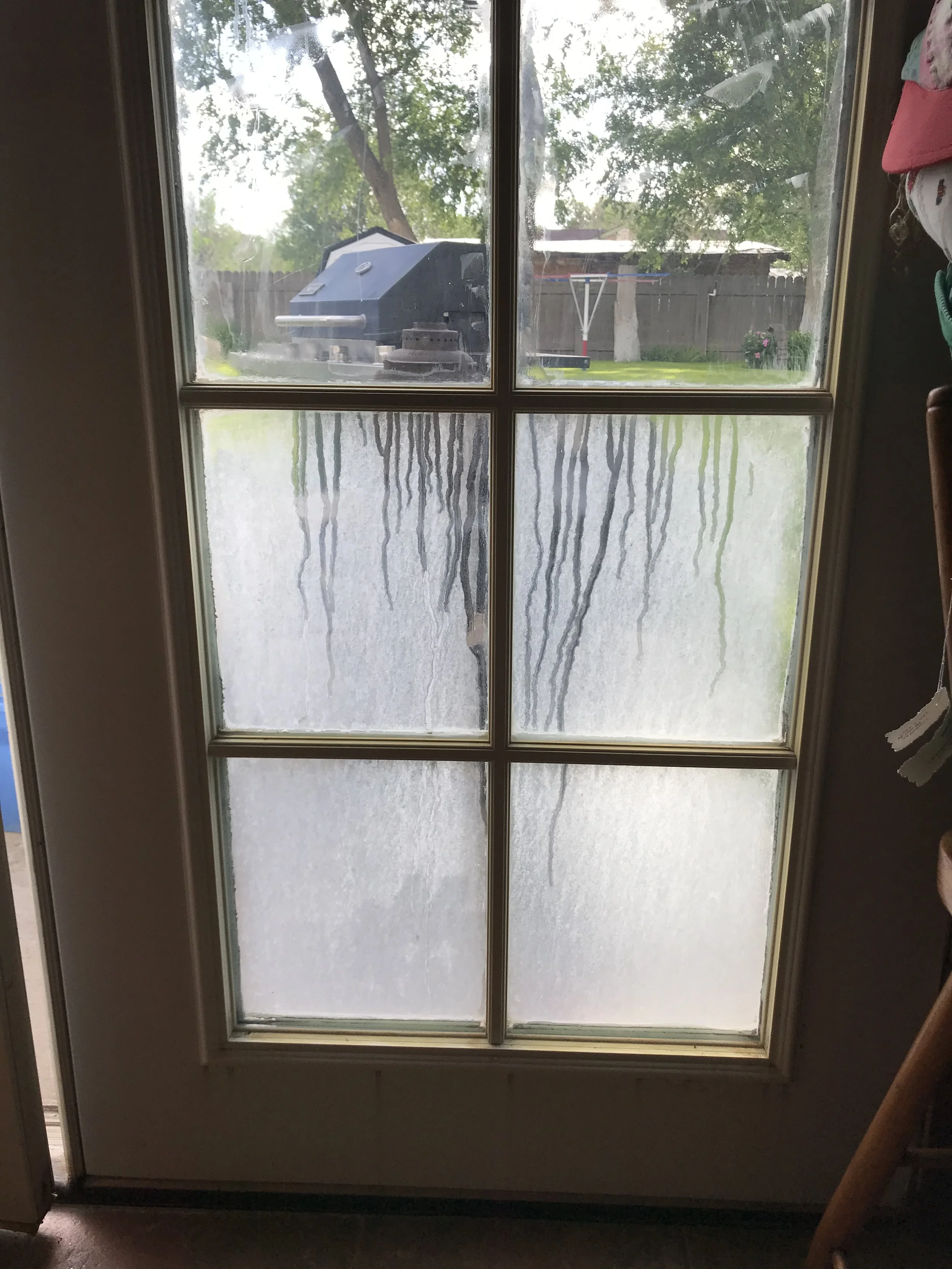 med hard water stains/before