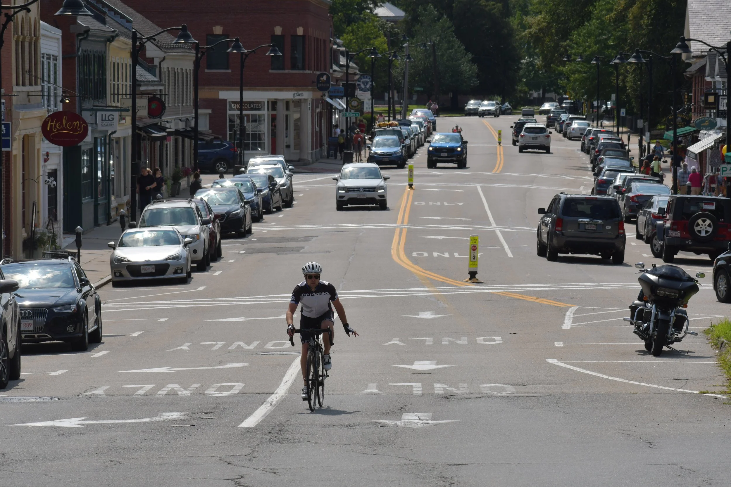 Bicyclist, Concord, Massachusetts