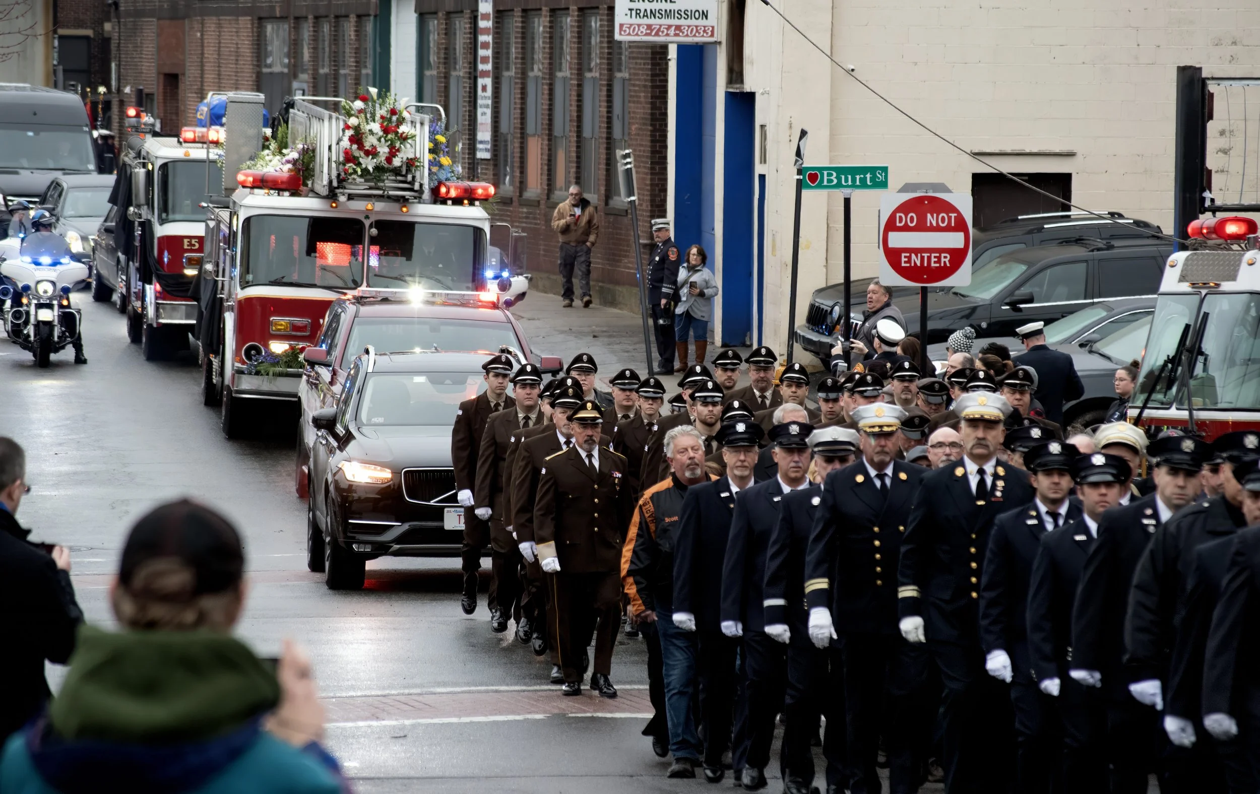 Firefighter Funeral Procession (MASSLIVE)