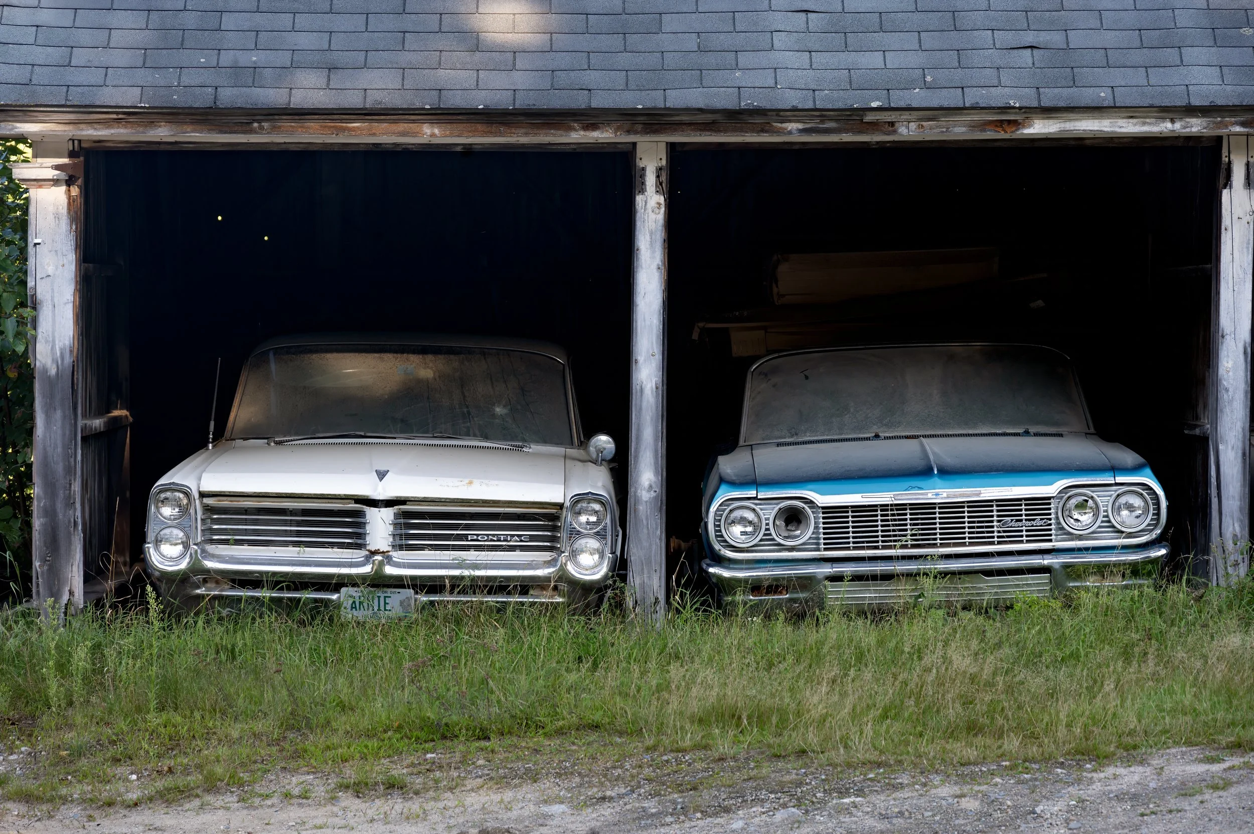 One Pontiac and One Chevrolet, Thornton, New Hampshire