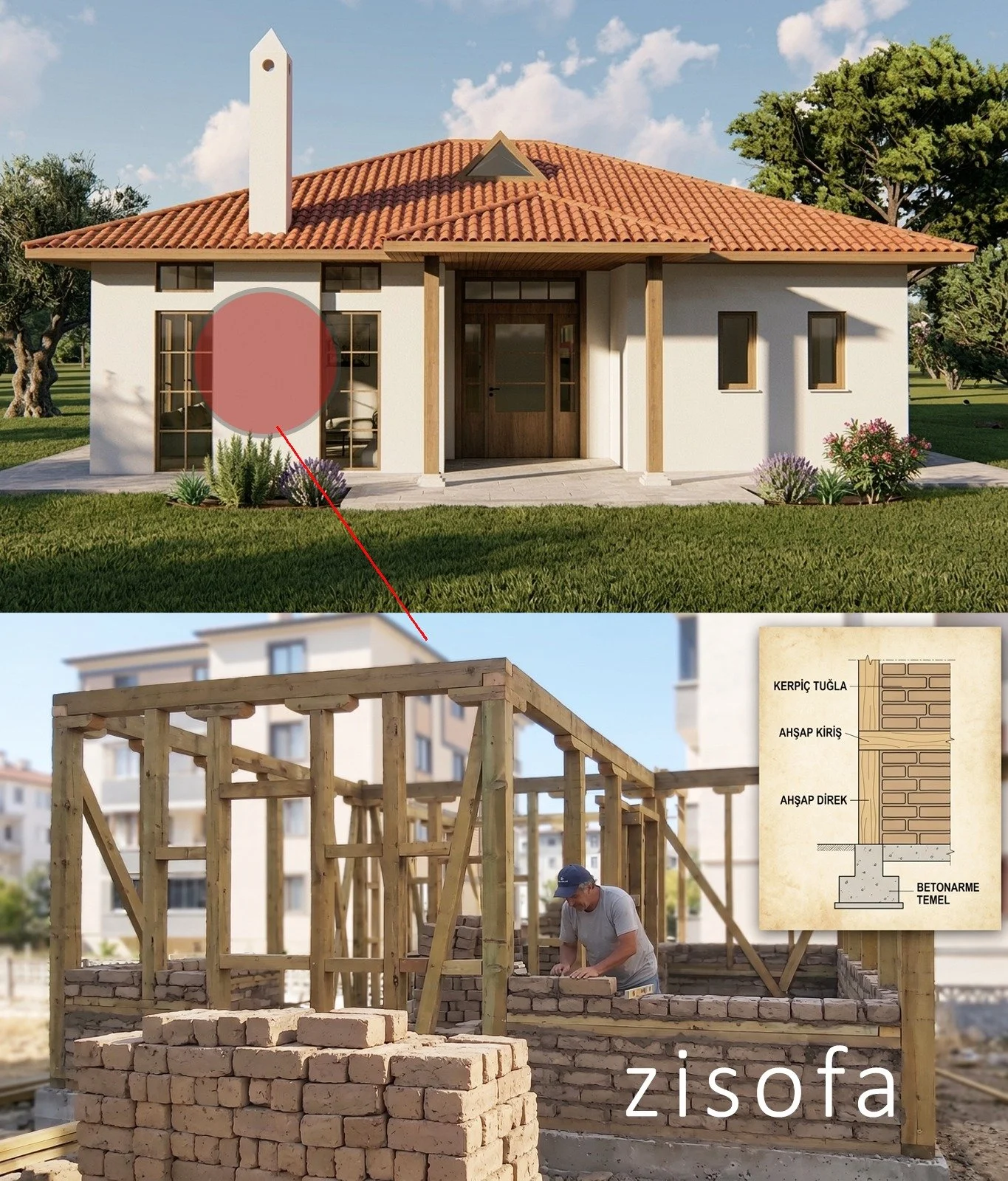 Ev, deri ve giysiden sonra insanın &uuml;&ccedil;&uuml;nc&uuml; derisidir. Duvarlarının nefes aldığı nemi dengelediği bir doğal yuva eşsizdir. ✨ Doğal yapıları modern bi&ccedil;imde hem sağlam, hem estetik hem de ekolojik bi&ccedil;imde tasarlıyor ve