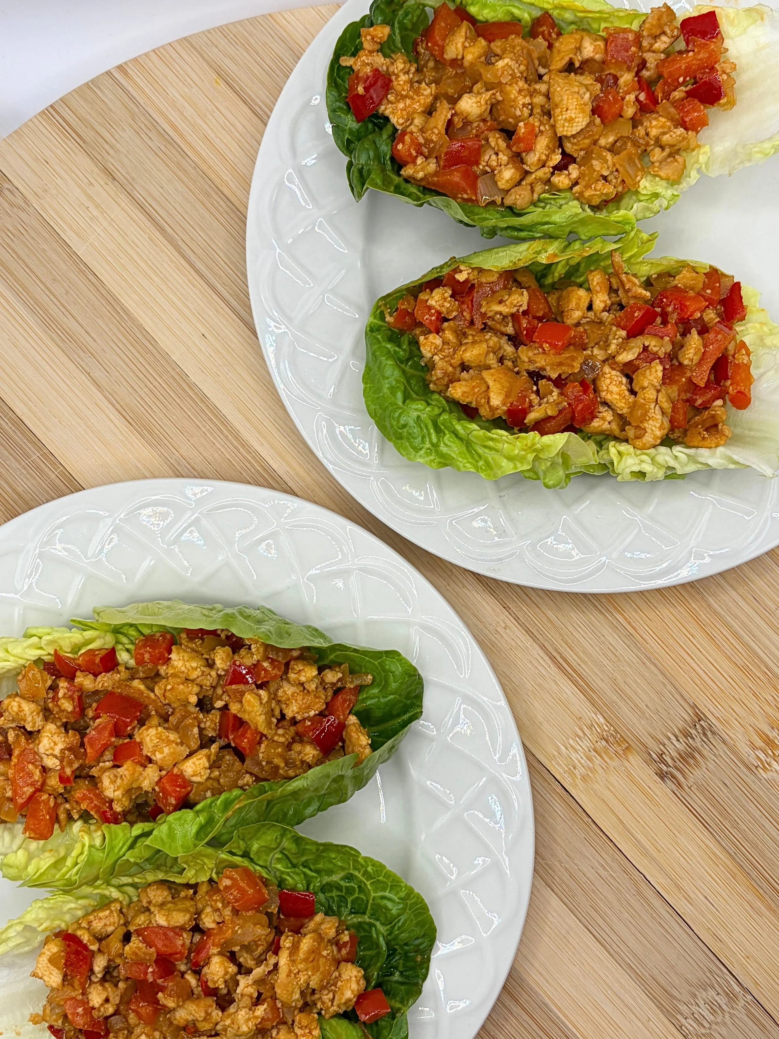 Sesame Tofu Lettuce Wraps
