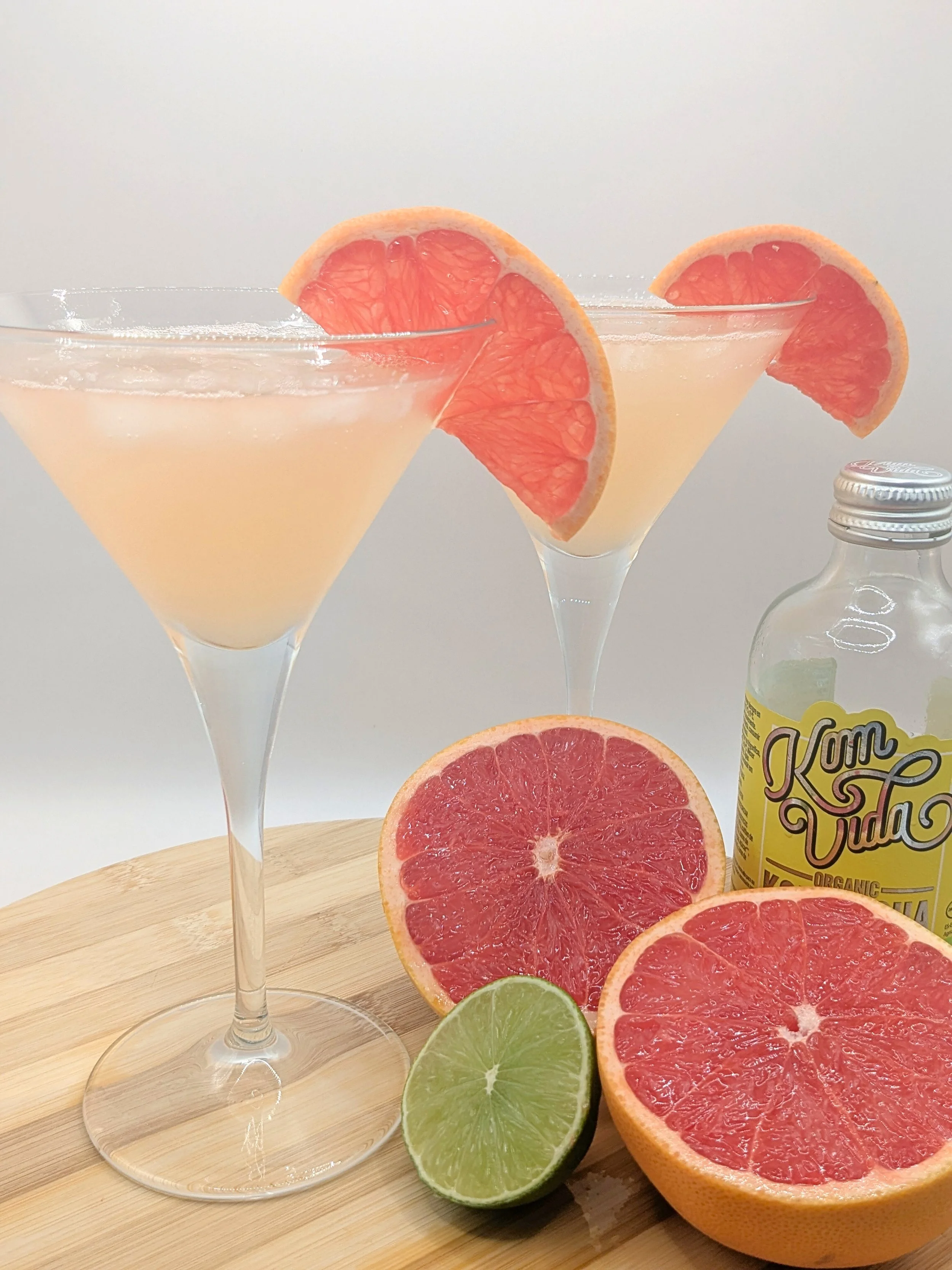 Grapefruit Lime Kombucha Mocktail