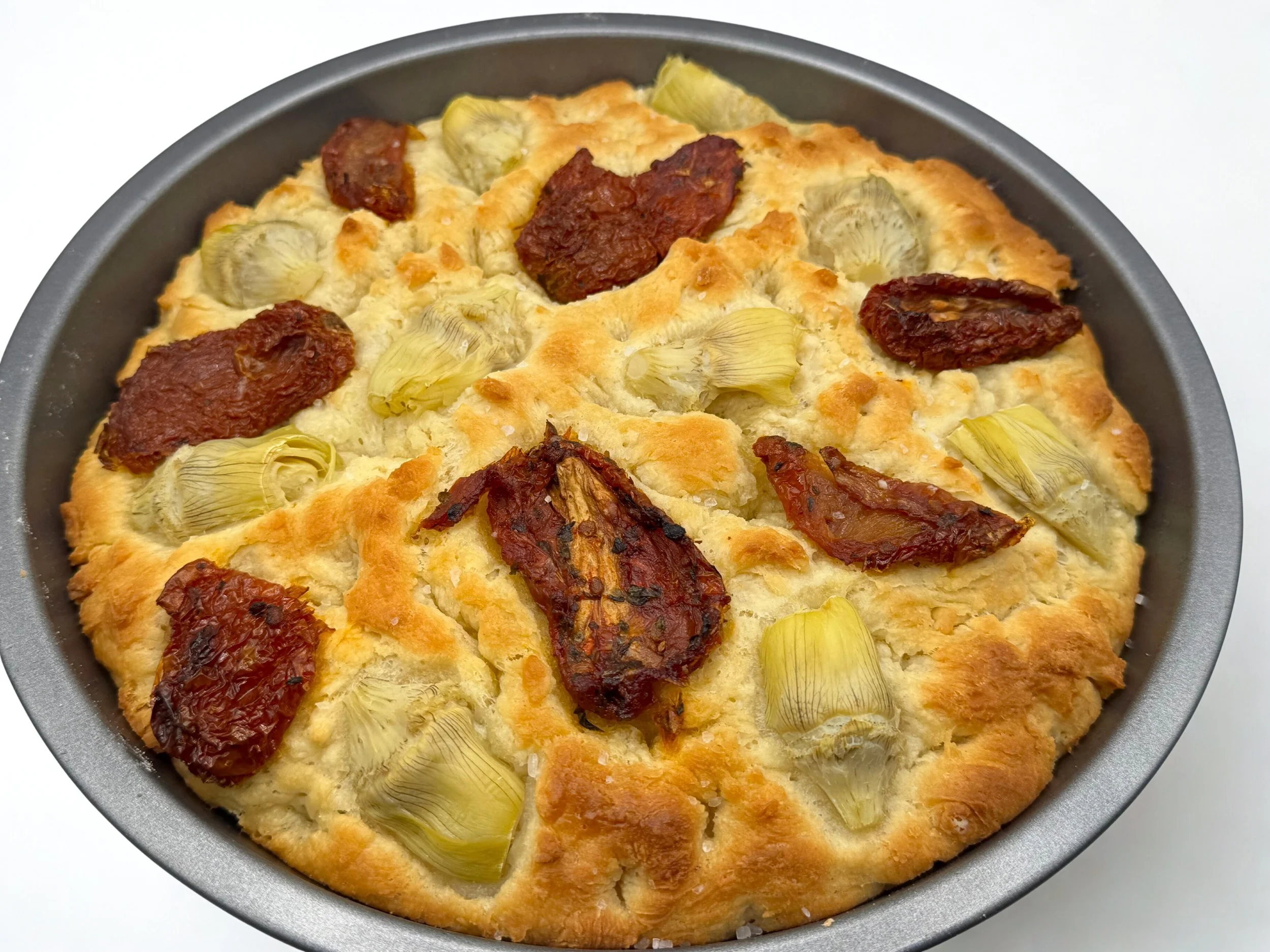 Artichoke Sun-dried Tomato Focaccia