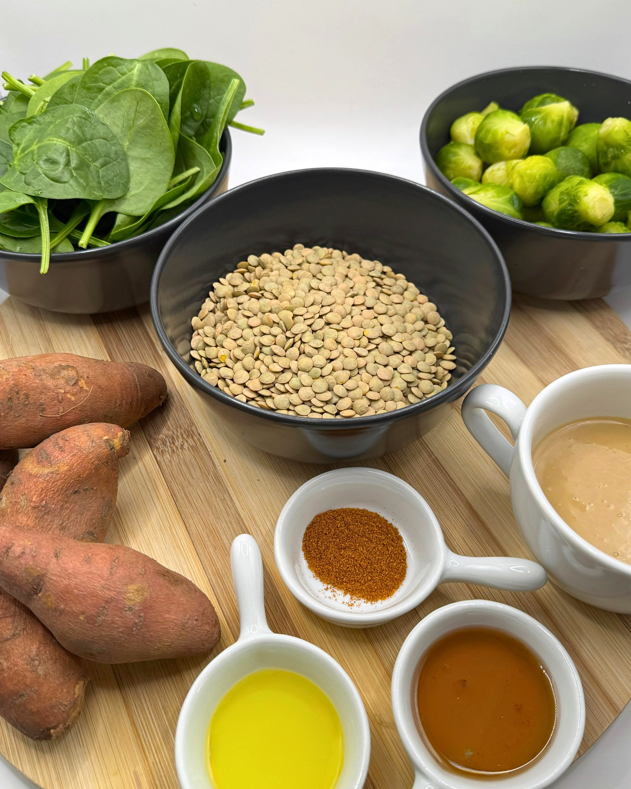Roasted Sweet Potato &amp; Brussels Sprout Salad