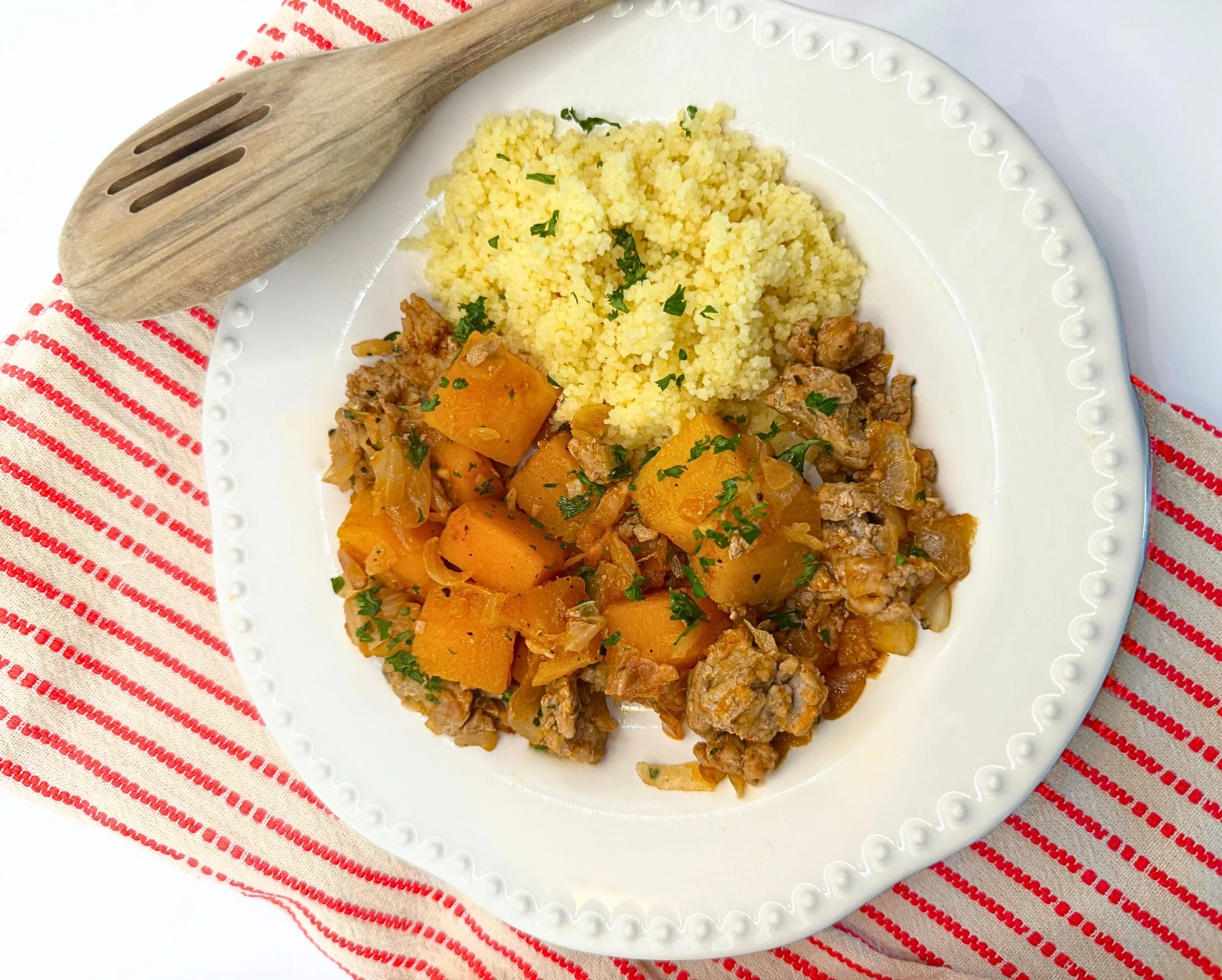 Squash &amp; Ground Beef with Couscous