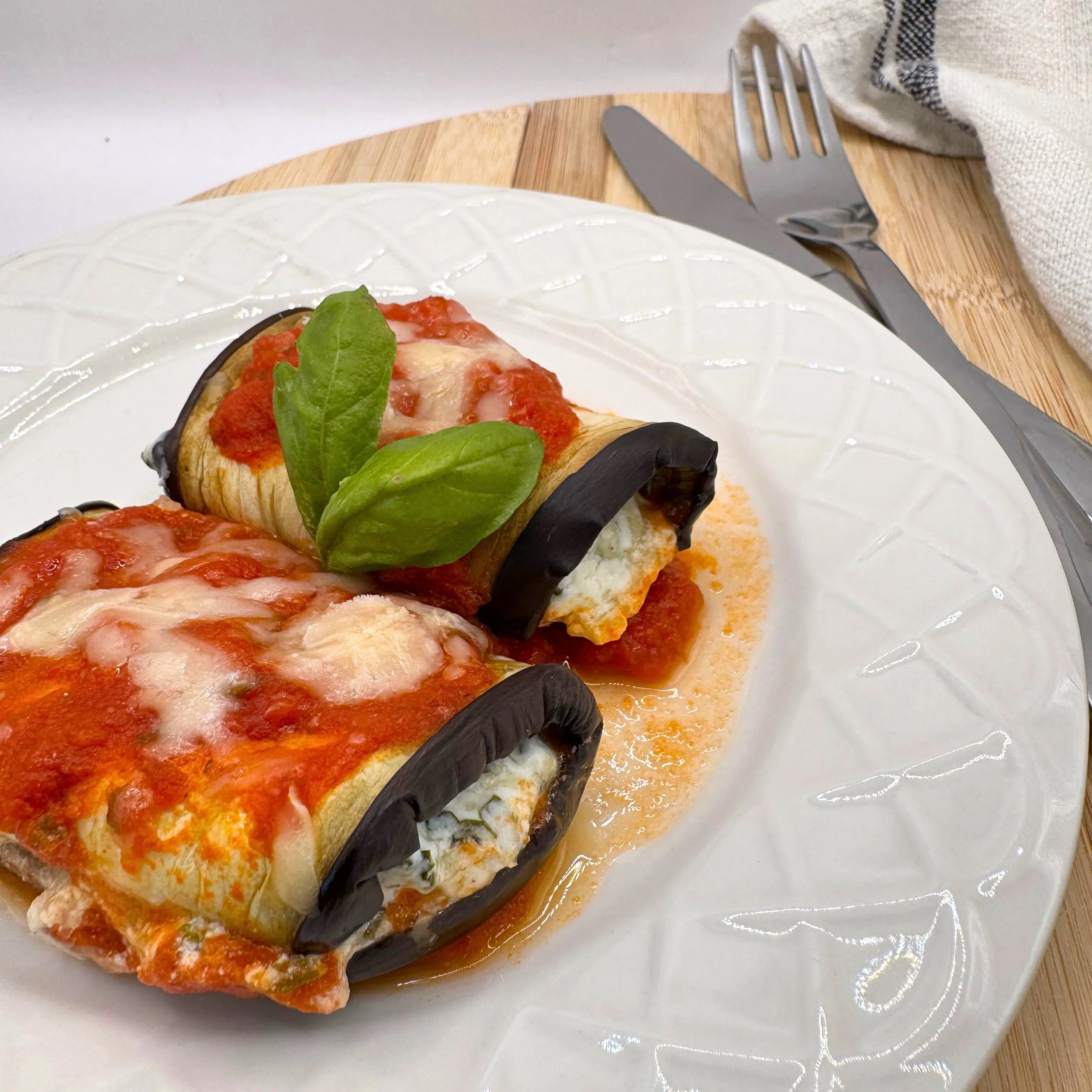 Eggplant Lasagna Rollups