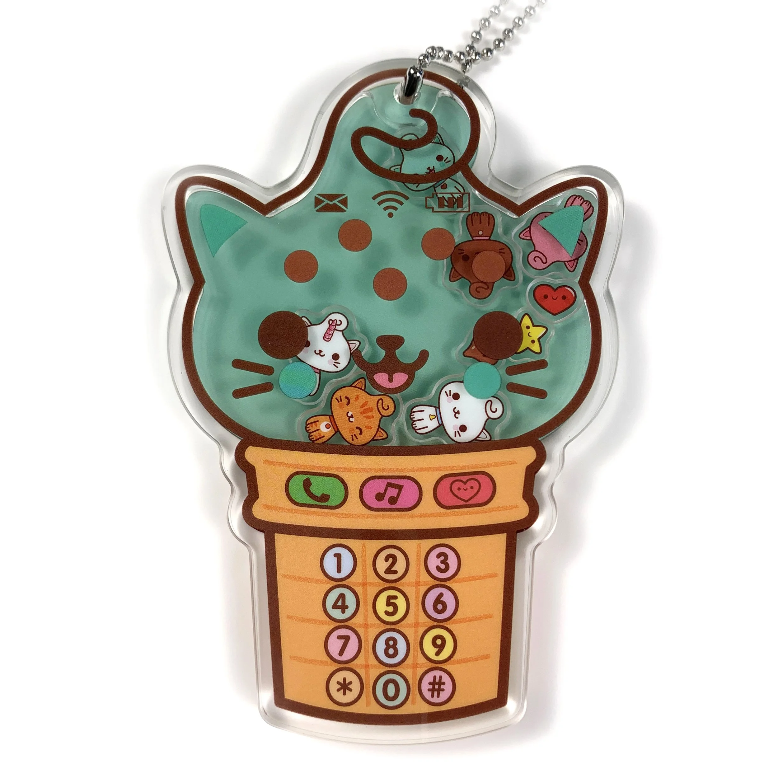 Kitty Cones Bag Charm - Chip