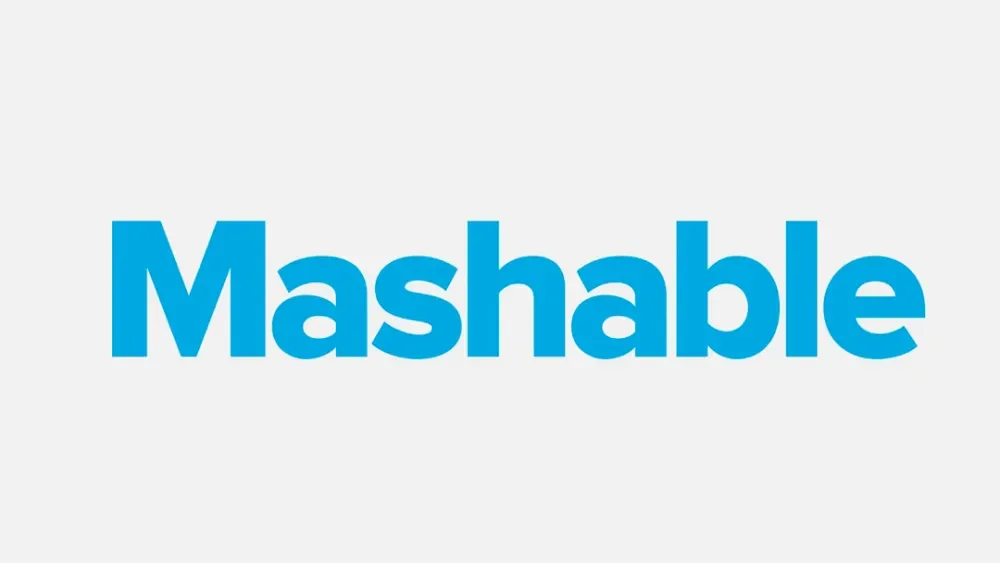Mashable logo in blue text on a white background.
