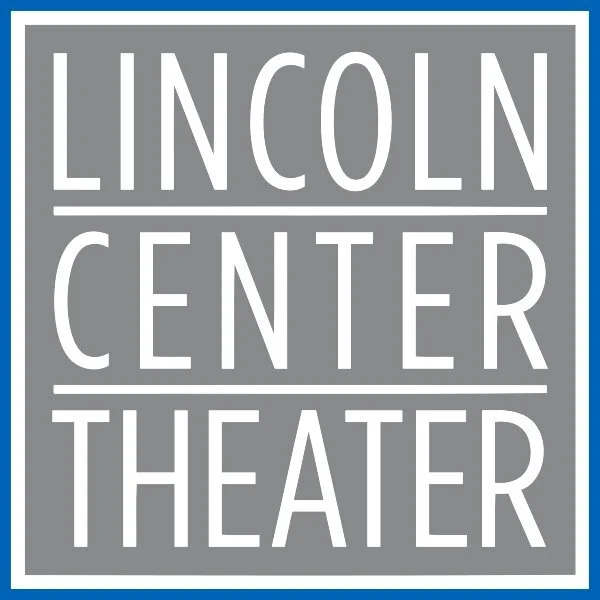 Sign with text "Lincoln Center Theater" on a gray background