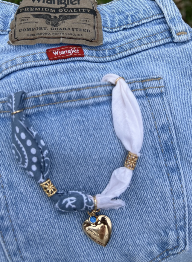Blue Jeans Baby Bandana Necklace
