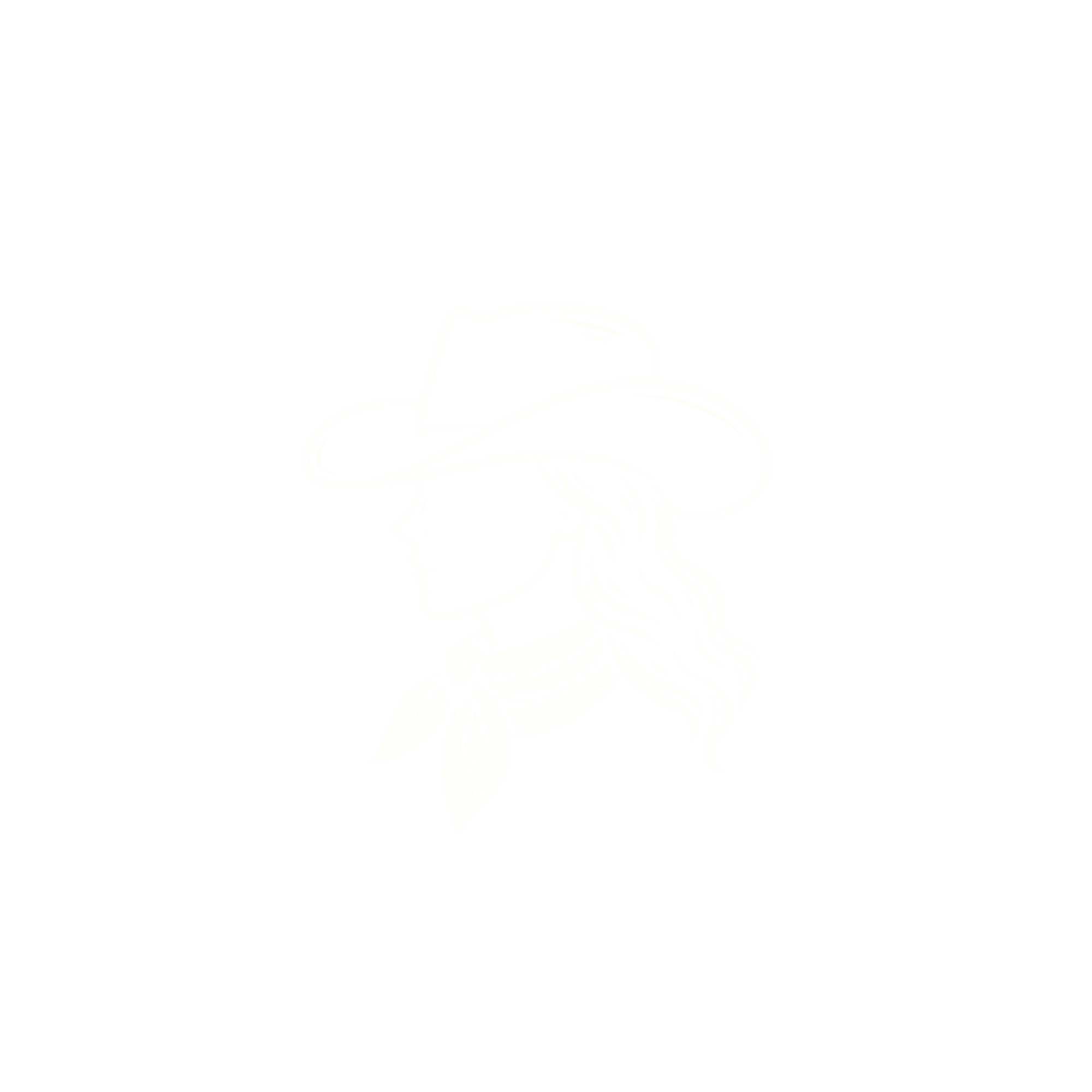 Logo of the American The Labeleur featuring a woman's profile wearing a cowboy hat and bandana, with the text "Ask the Labeleur" around the top and "A Little Western, A Little Wild" around the bottom.