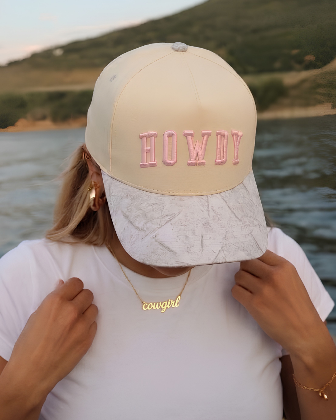 Pink Howdy Camo Trucker Hat