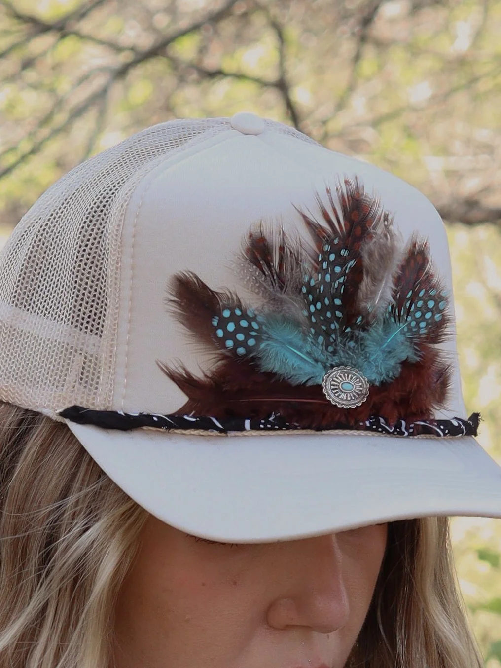 Outlaw Feather Trucker Hat
