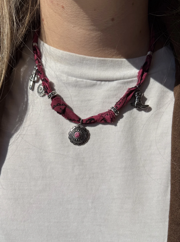 Rodeo Queen Bandana Necklace