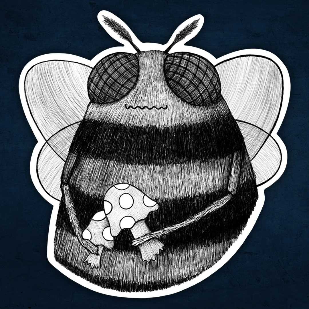 Bumblebee Botanist Sticker
