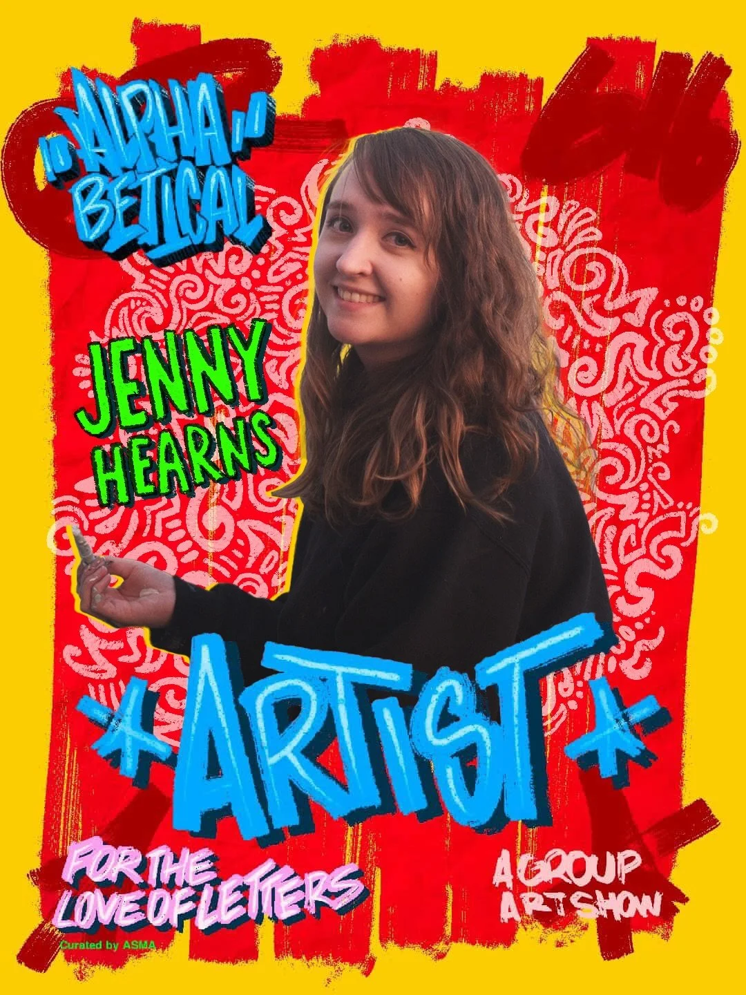Opening reception is this Saturday 3/28 from 6-9p at @all.art.works!

I&rsquo;m excited to be a part of the group art show ALPHABETICAL: For The Love Of Letters, where I will have four new pieces on display! Can you guess what my letter is?

Thanks t