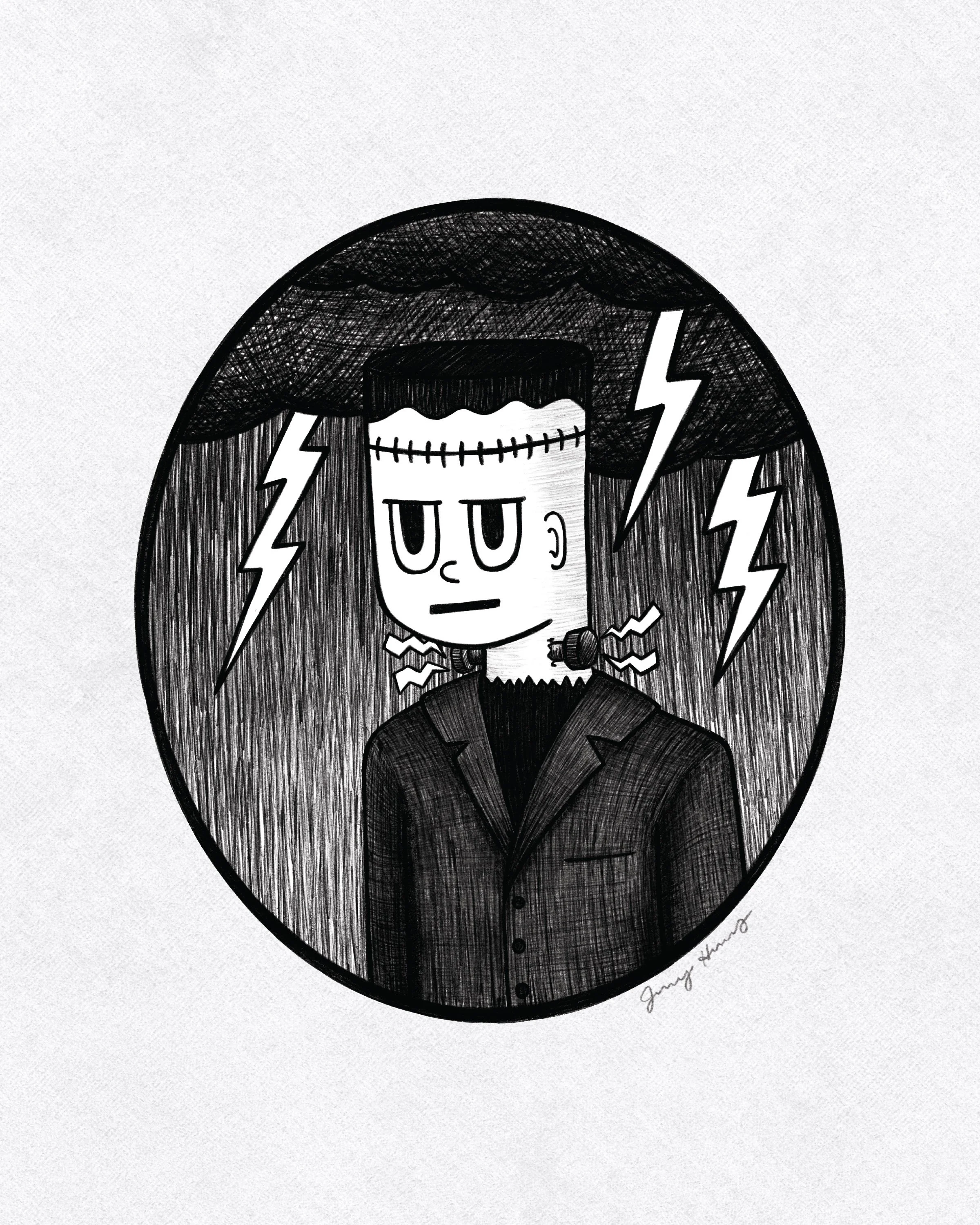 Enchanted Frankenstein Art Print