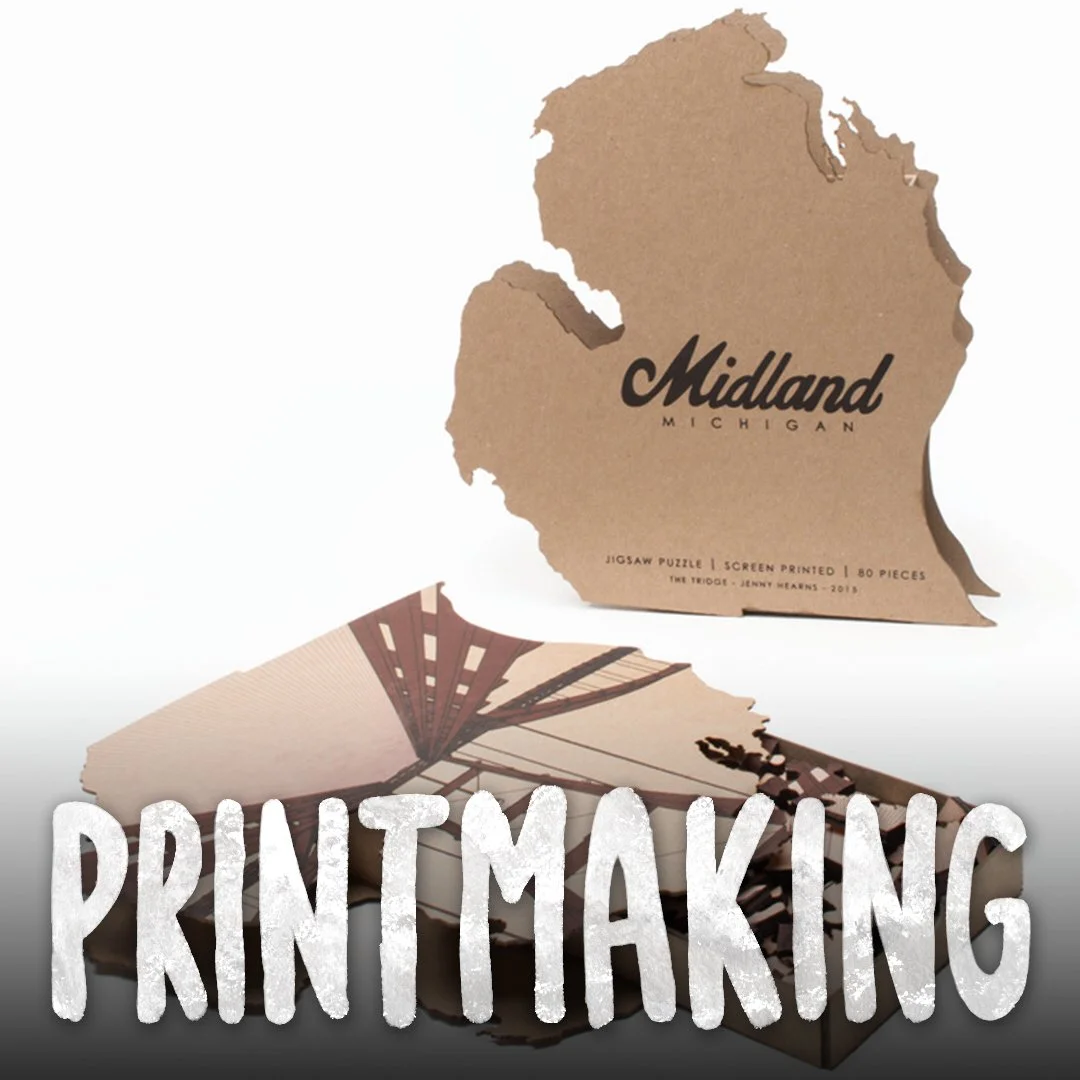 View the printmaking portfolio of Jenny Hearns.