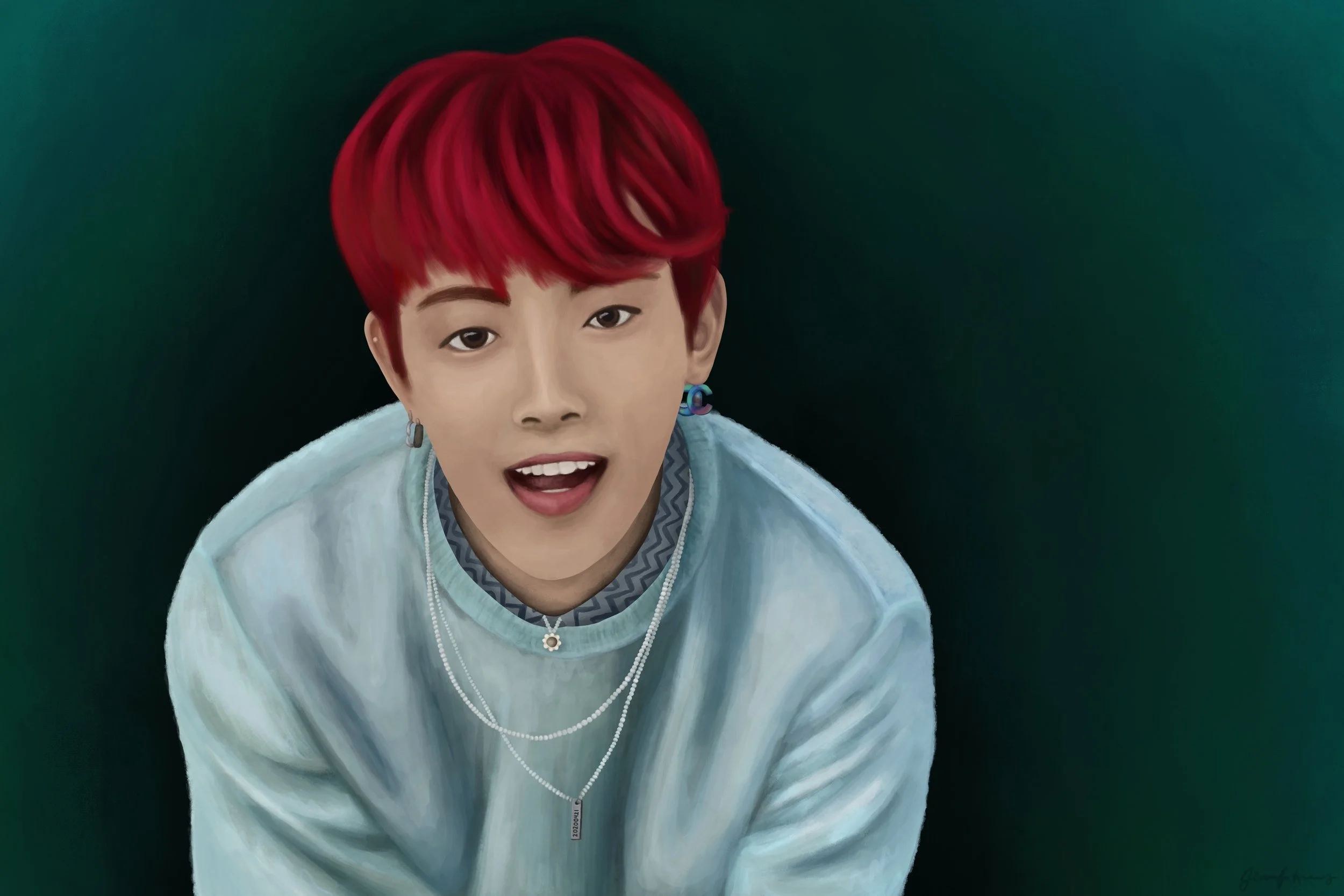 "Hongjoong" | Digital Illustration | 2020