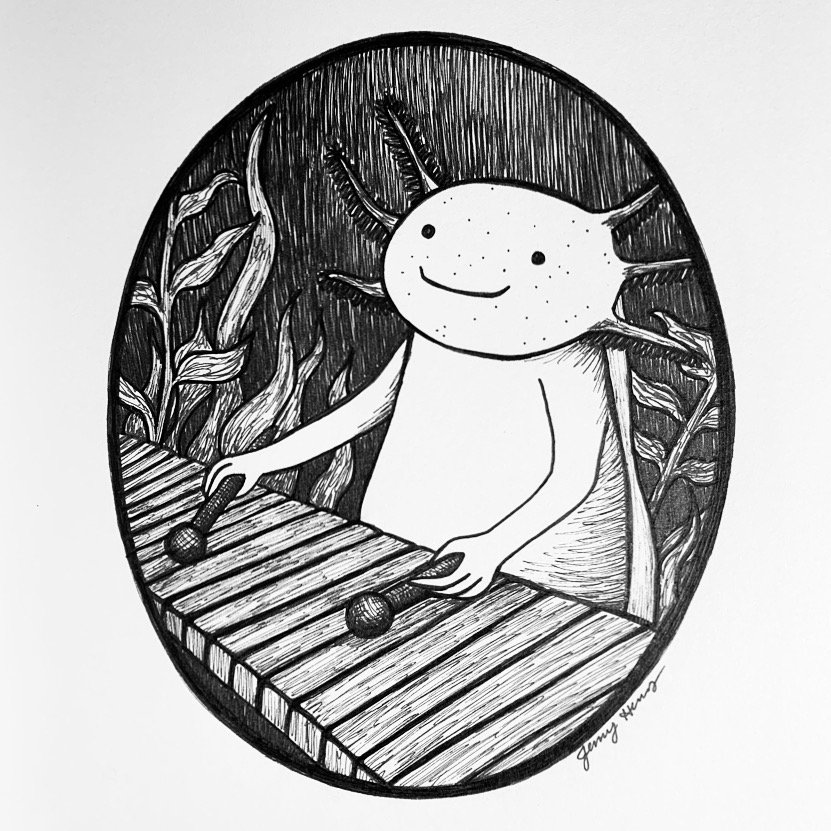 Axolotl Xylophonist