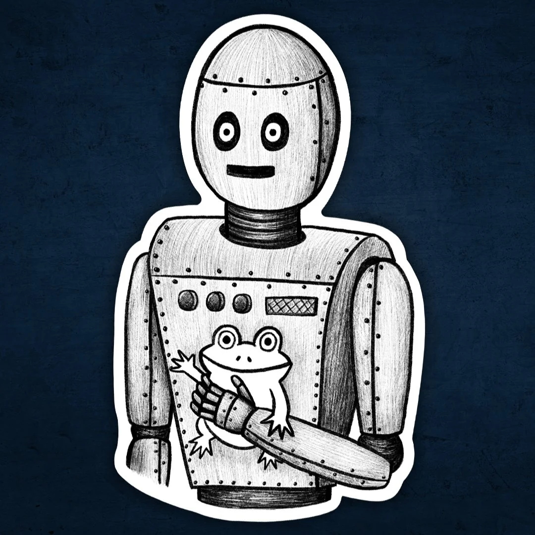 Robot’s Friend Sticker
