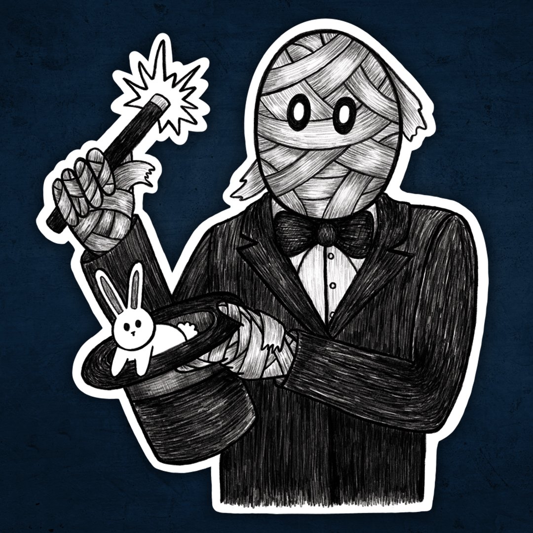 Mummy Magician Sticker
