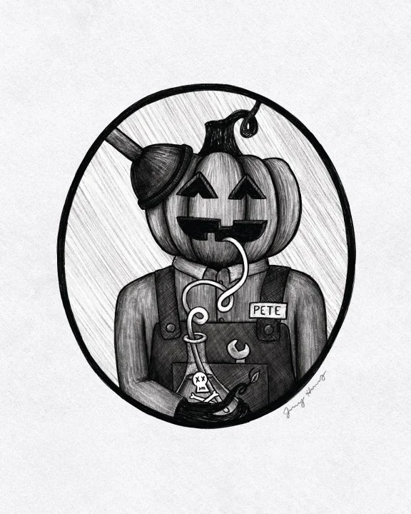 Pumpkin Plumber Art Print