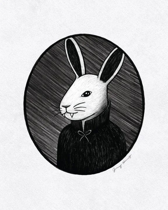 Bunny Vampire Art Print