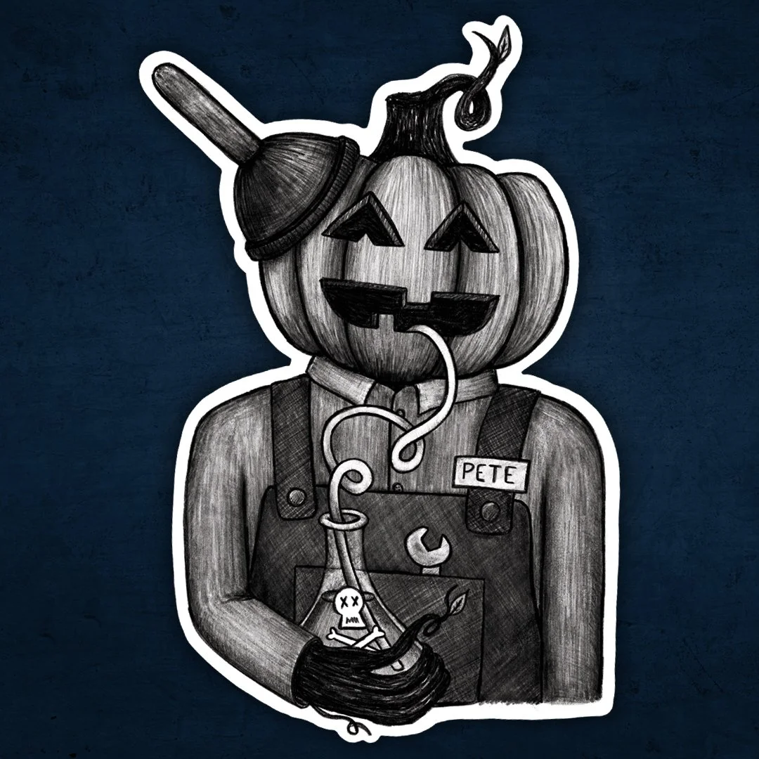 Pumpkin Plumber Sticker