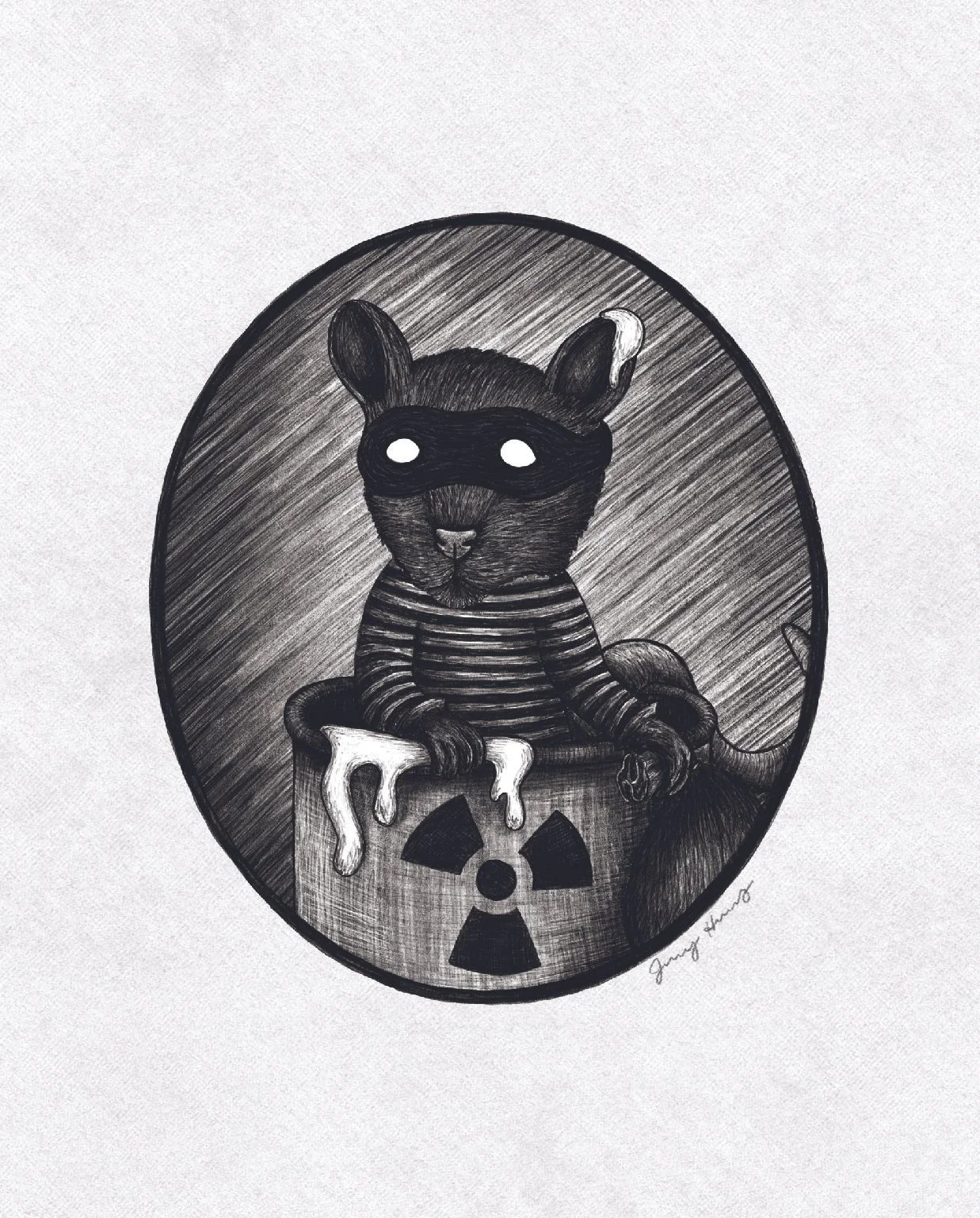Radioactive Rodent Robber Art Print