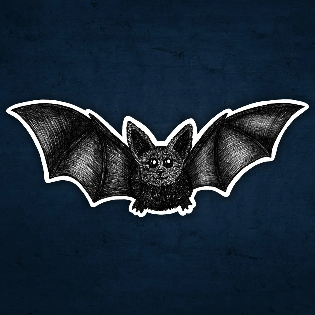 Flying Bat Sticker