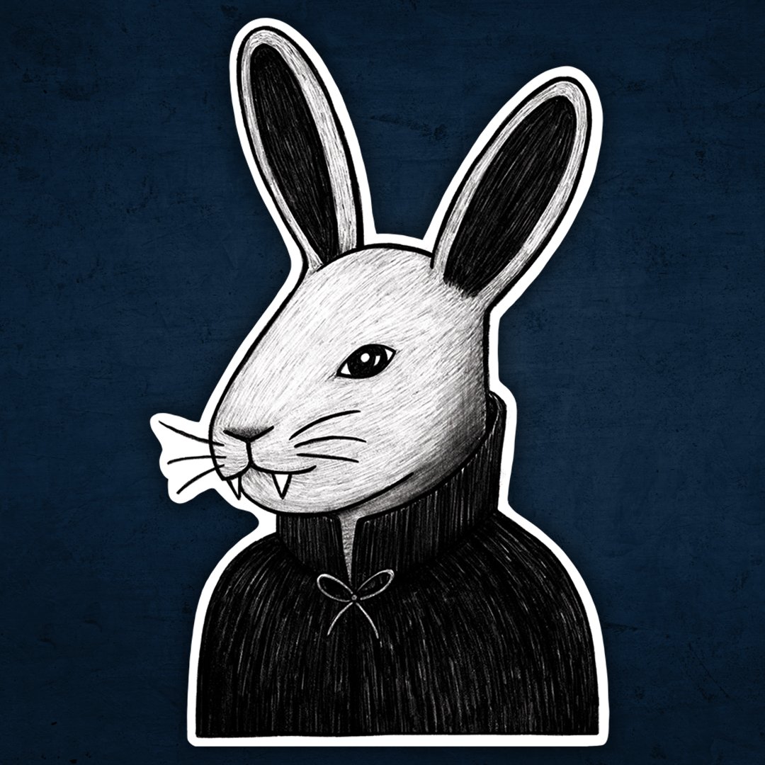 Bunny Vampire Sticker