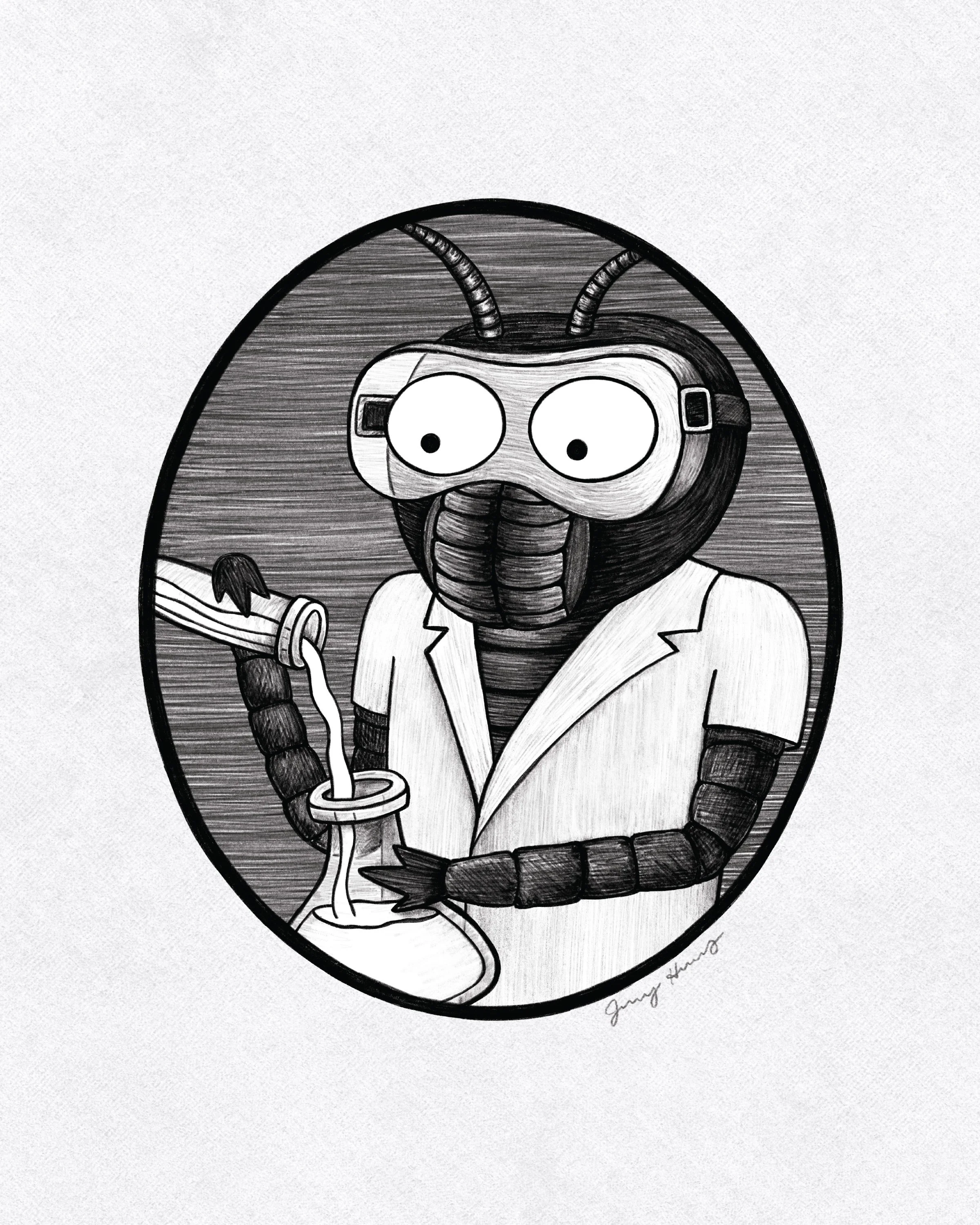 Locust Lab Tech Art Print