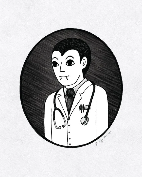 Vampire Physician Art Print