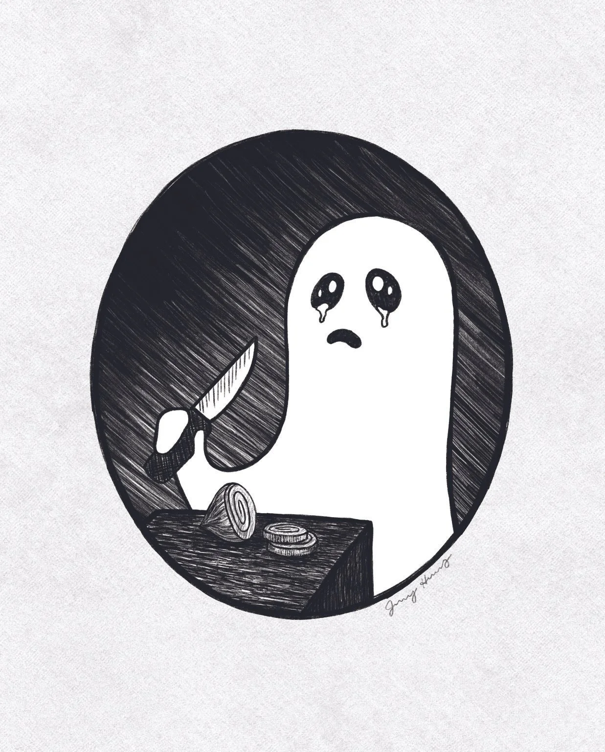 Sad Ghost Art Print