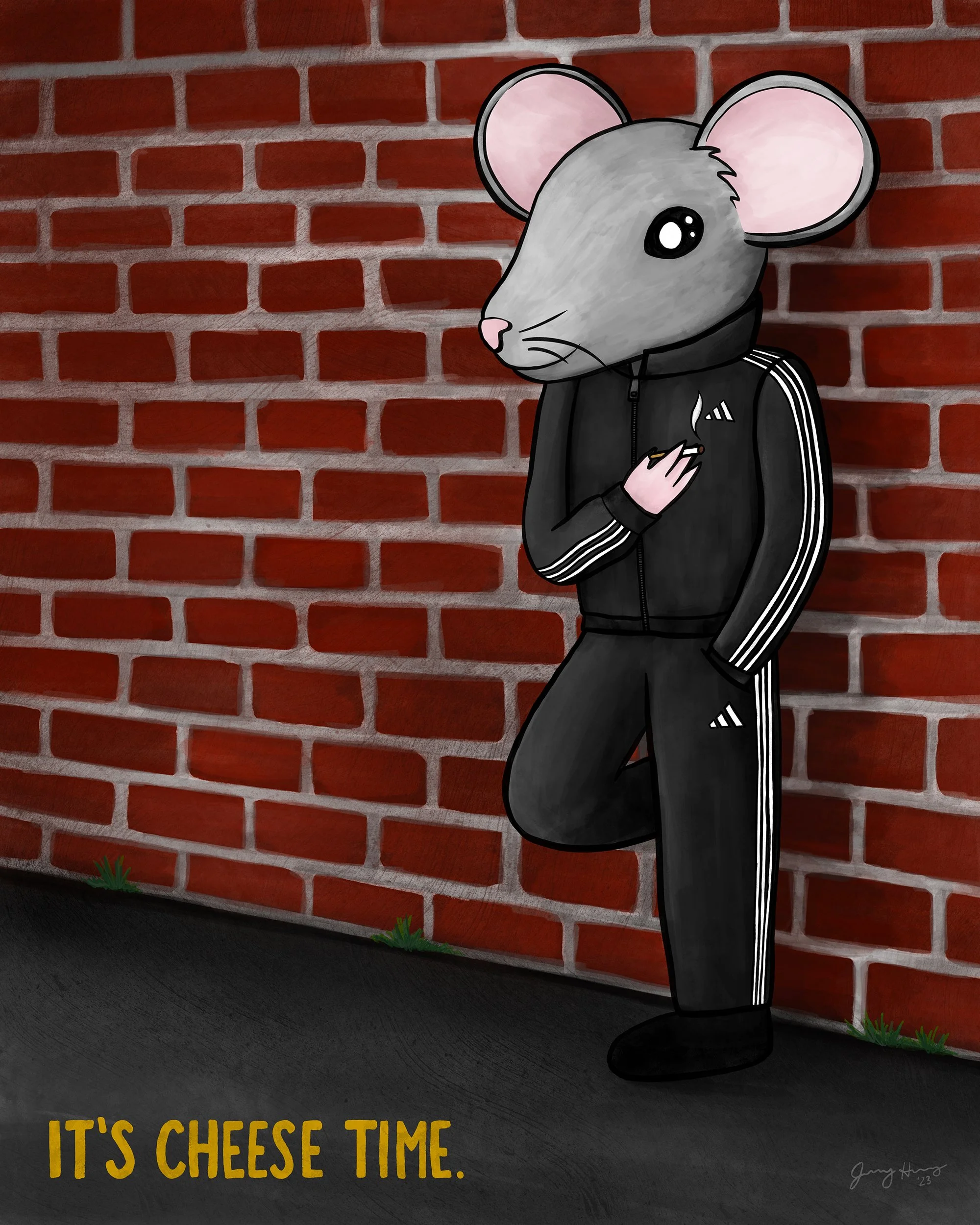 "It's Cheese Time" | Digital Illustration | December 2023